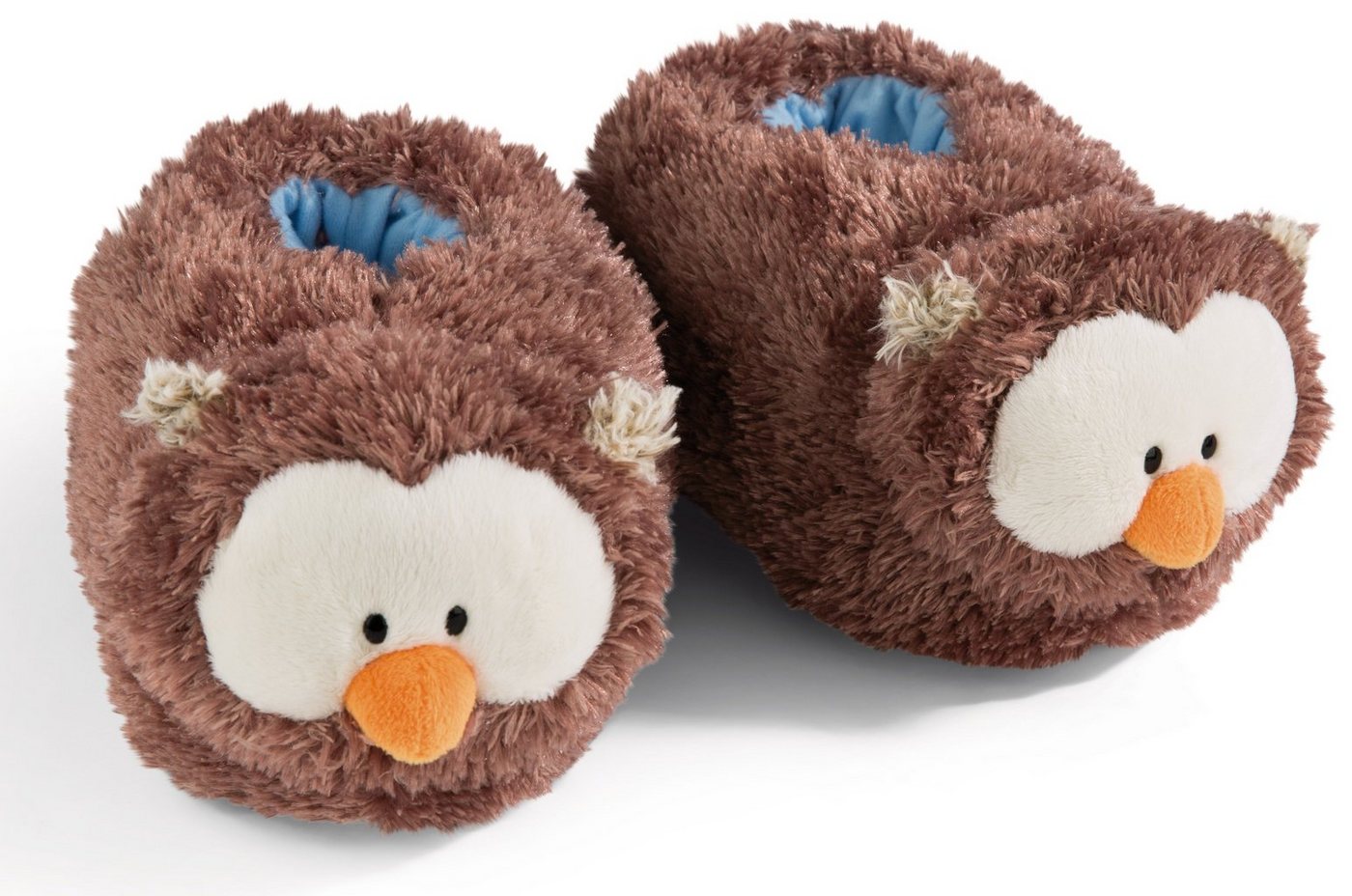 Nici EULE OSCAR Plüsch Hausschuhe Motiv Hausschuh zum Schlupfen