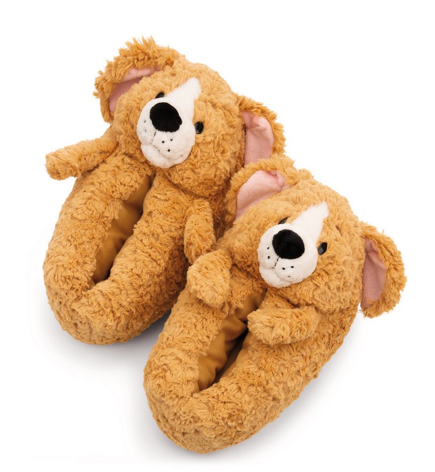 Nici Green Hund Plüsch Hausschuhe Hausschuh zum Schlupfen mit Motiv