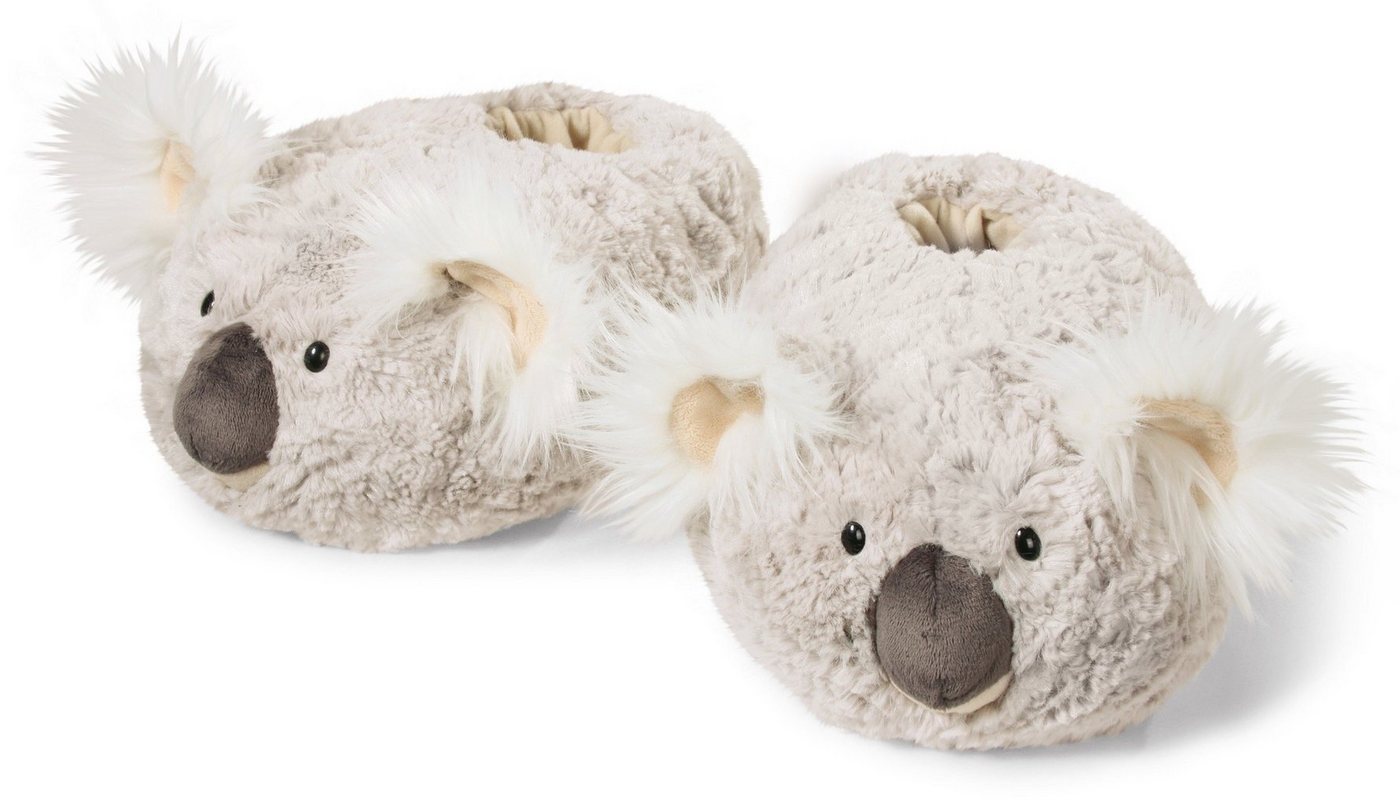 Nici KOALA Plüsch Hausschuhe Motiv Hausschuh mit flauschigen Ohren