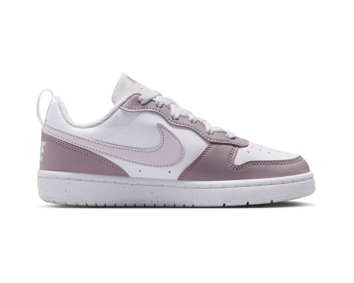 Nike COURT BOROUGH LOW RECRAFT (GS) WHITE/VENICE-PLUM FOG-WHITE Sneaker