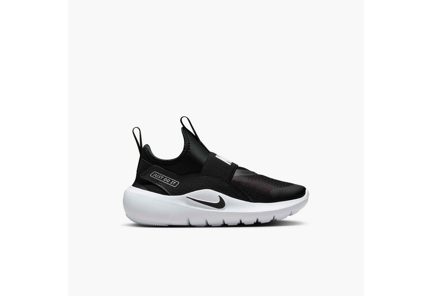 Nike Flex Runner 4 (PS) Laufschuh mit praktischem Schlupfeinstieg (schwarz/weiß)
