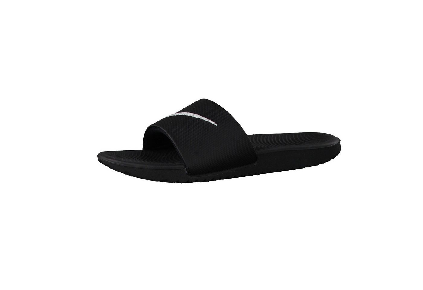 Nike Kinder Badeschlappen Kawa Slide (GS/PS) 819352 Badeschuh (schwarz/weiß)