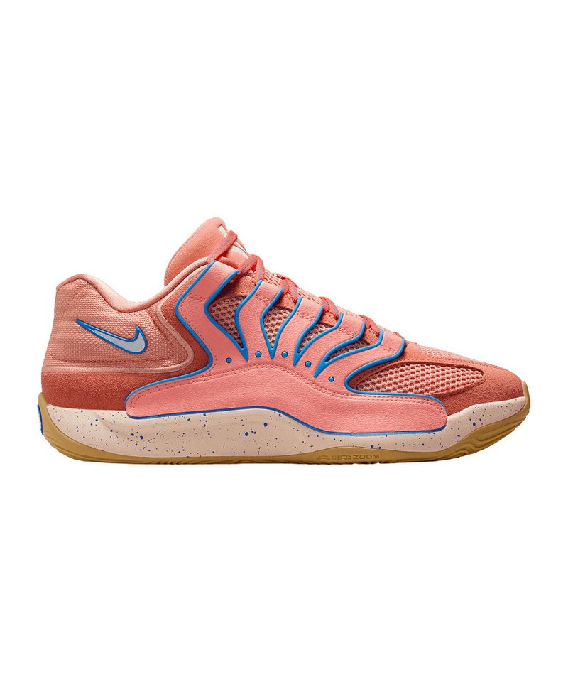 Nike Performance KD18 Rise Weiß Herren Hallenschuh (blau/rosa)
