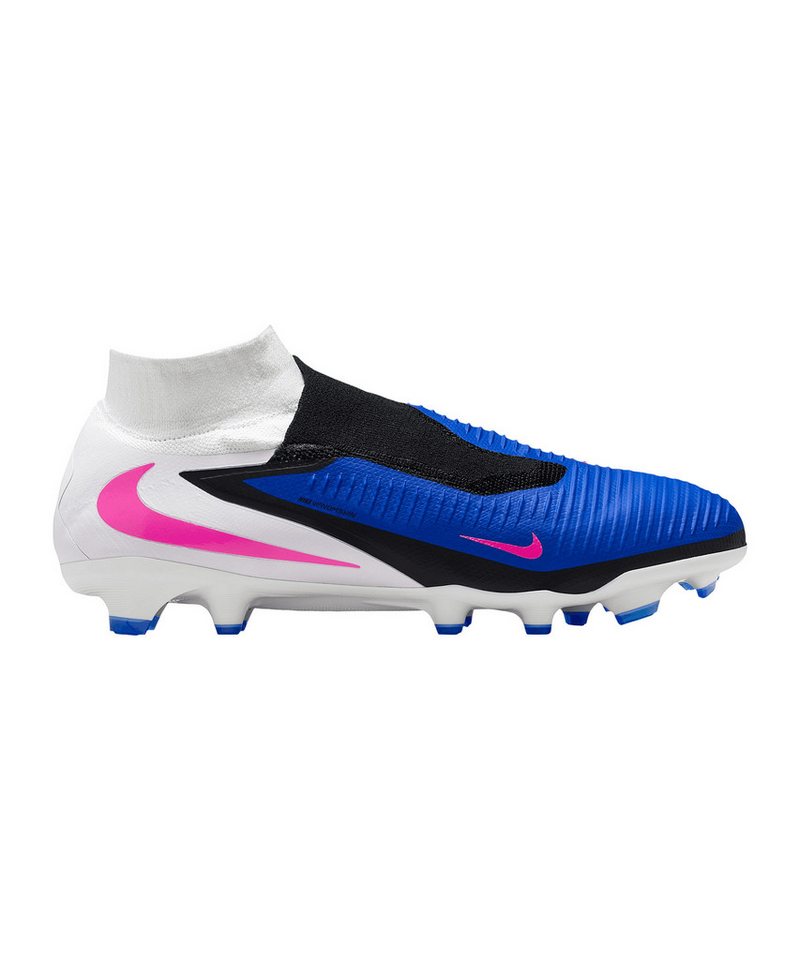Nike Performance Phantom 6 High Pro FG Attack Fußballschuh (blau/rosa)
