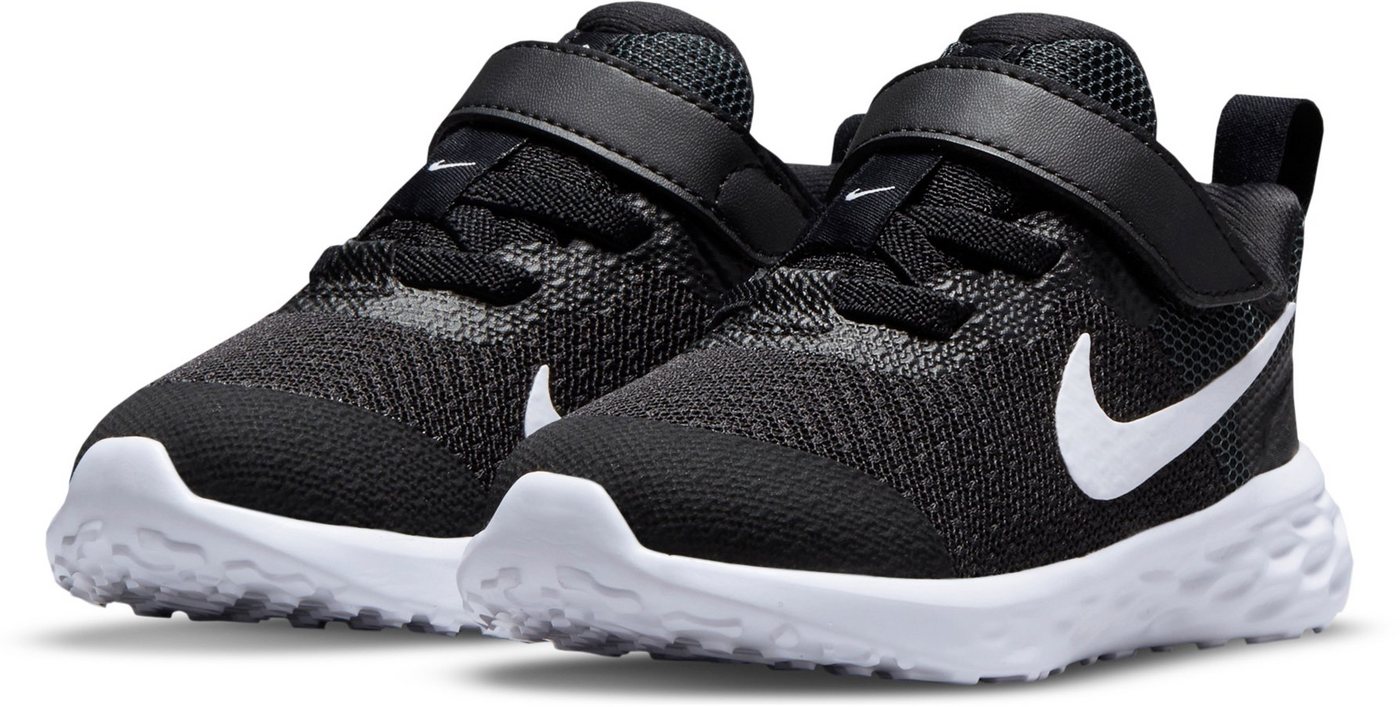 Nike REVOLUTION 6 (TD) Laufschuh für Kinder (schwarz/weiß)