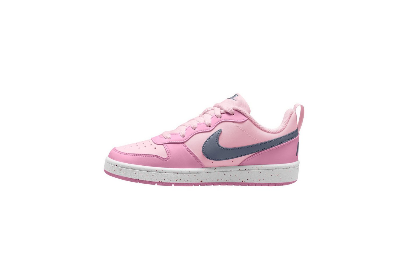 Nike Sportswear Court Borough Low Recraft (GS) Sneaker Design auf den Spuren des Air Force 1 (rosa/weiß)