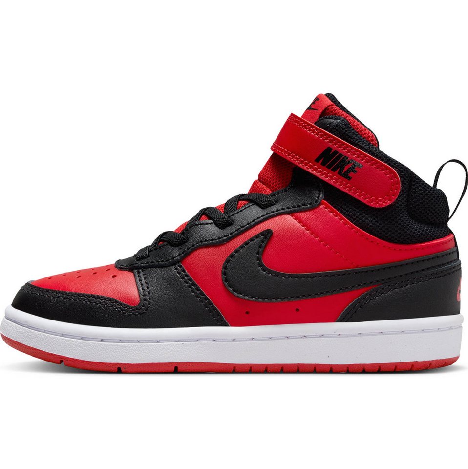 Nike Sportswear COURT BOROUGH MID 2 (PSV) Sneaker Design auf den Spuren des Air Force 1 (rot/schwarz/weiß)