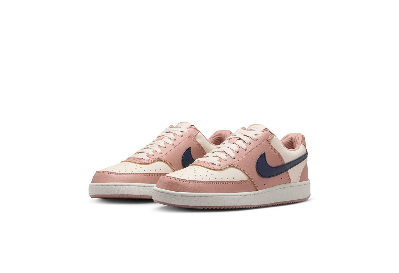Nike Sportswear Court Vision Low Next Nature Sneaker Design auf den Spuren des Air Force 1 (rosa/blau)