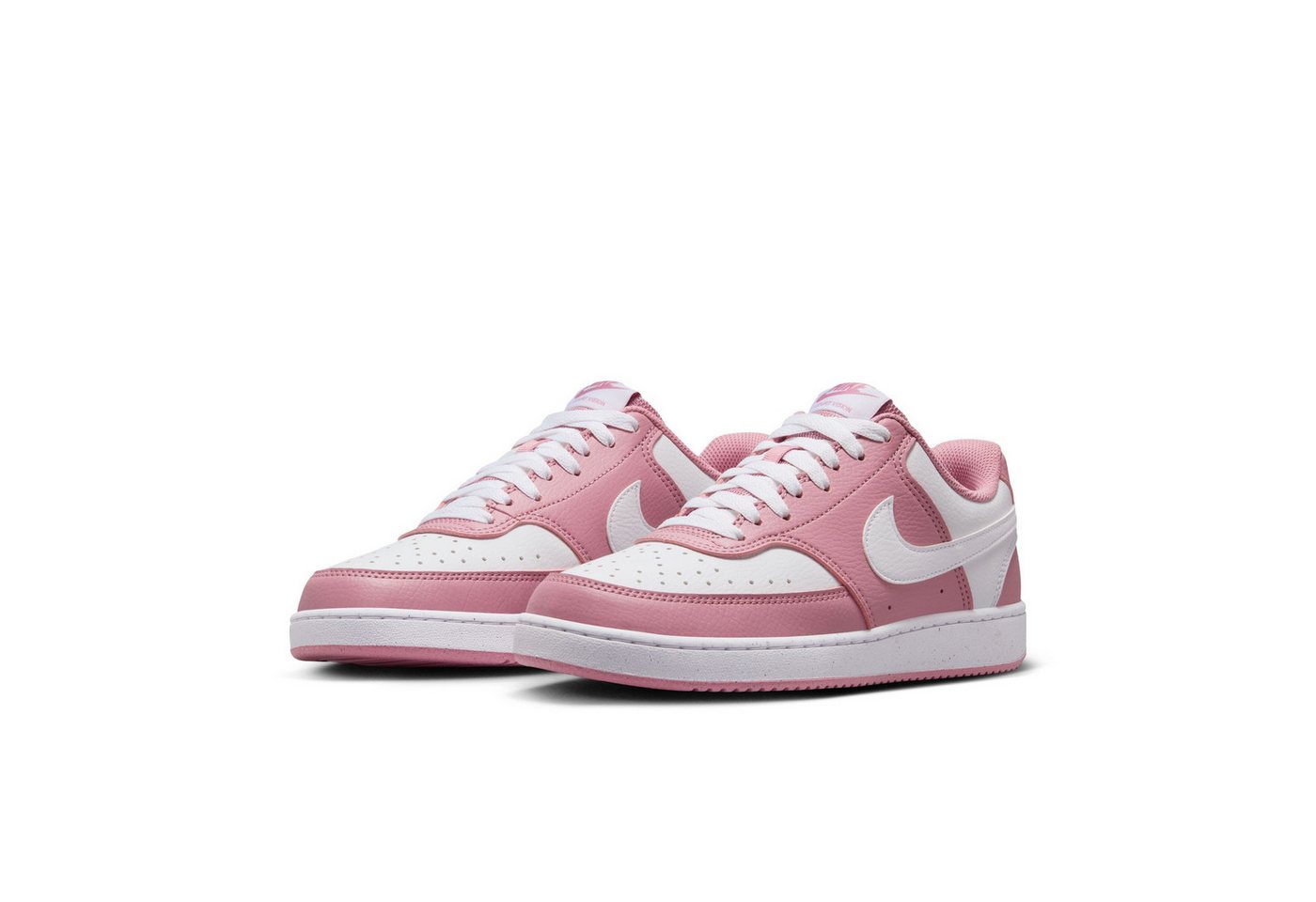 Nike Sportswear Court Vision Low Next Nature Sneaker Design auf den Spuren des Air Force 1 (rosa/weiß)