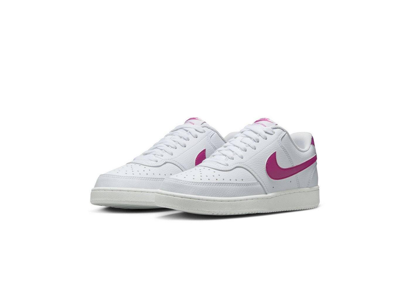 Nike Sportswear Court Vision Low Next Nature Sneaker Design auf den Spuren des Air Force 1 (weiß)