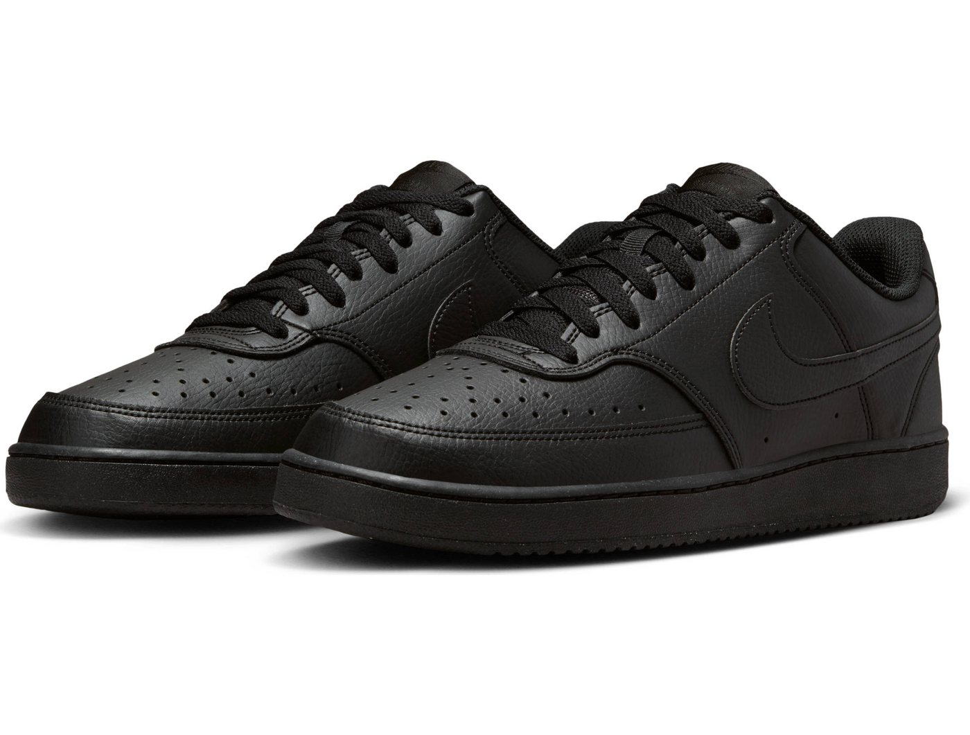 Nike Sportswear COURT VISION LOW NEXT NATURE Sneaker inspiriert vom Design des Nike Air Force (schwarz)
