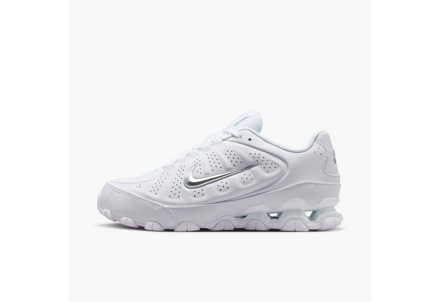 Nike Sportswear Nike Reax 8 SL Sneaker inspiriert vom Design des Nike Shox (weiß/silber)