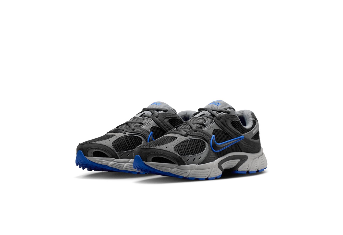 Nike Sportswear V5 RNR Suede Sneaker inspiriert vom Design des Y2K Nike Vomero 5 (grau/schwarz/blau)