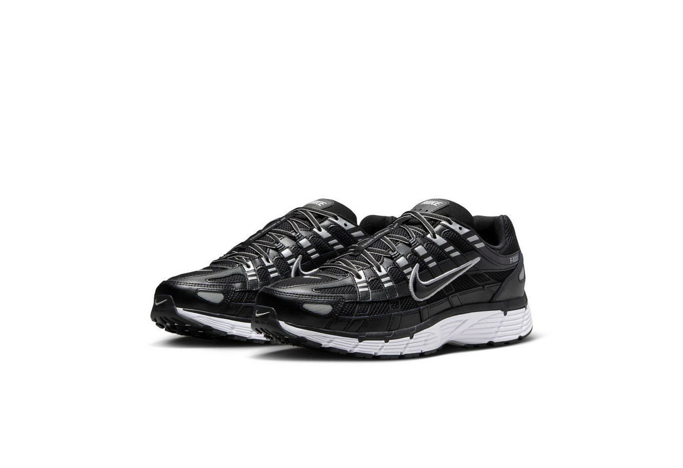 Nike Sportswear P-6000 Sneaker (schwarz/weiß/silber)