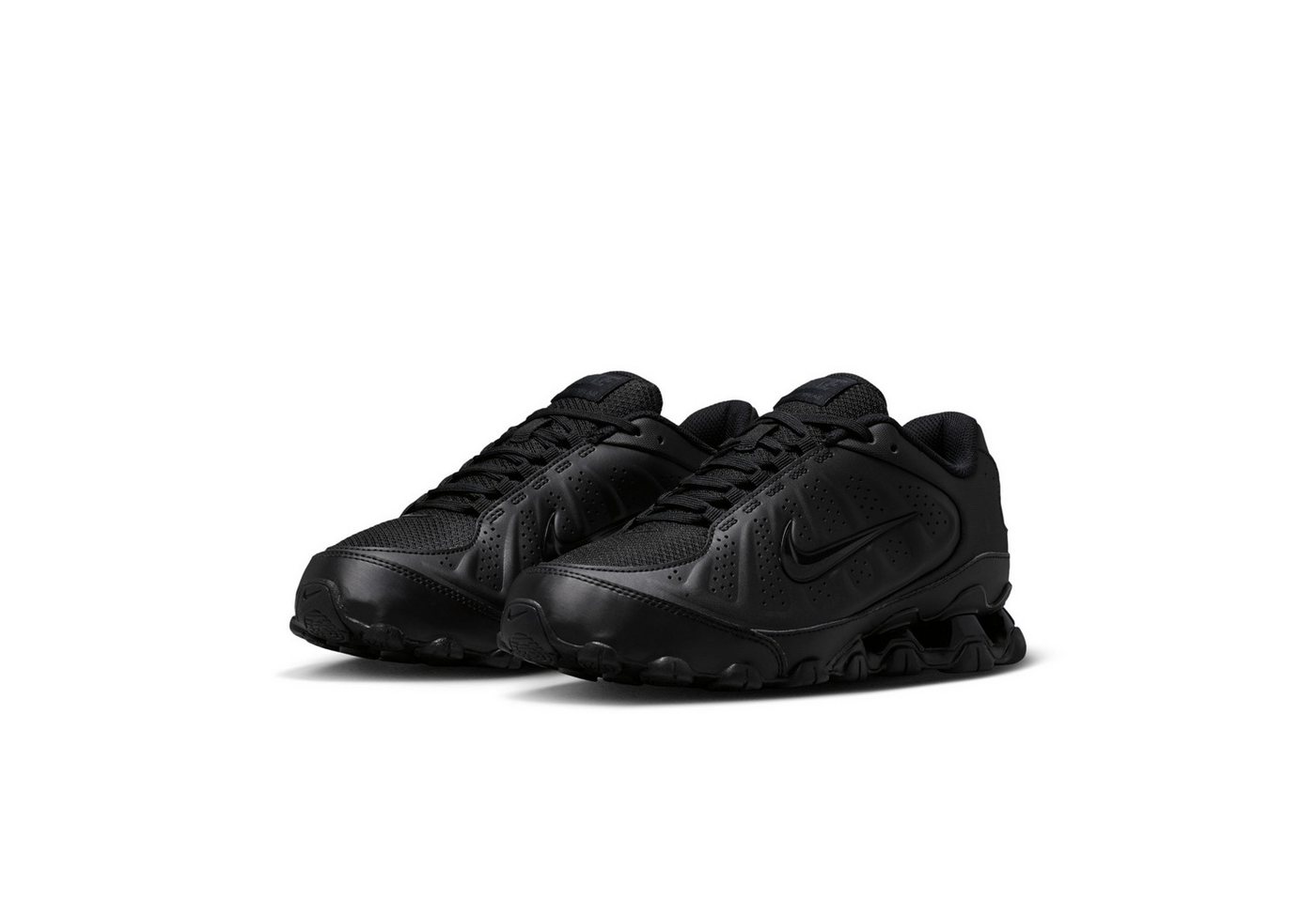 Nike Sportswear Reax 8 LTR Sneaker inspiriert vom Design des Nike Shox (schwarz/grau)