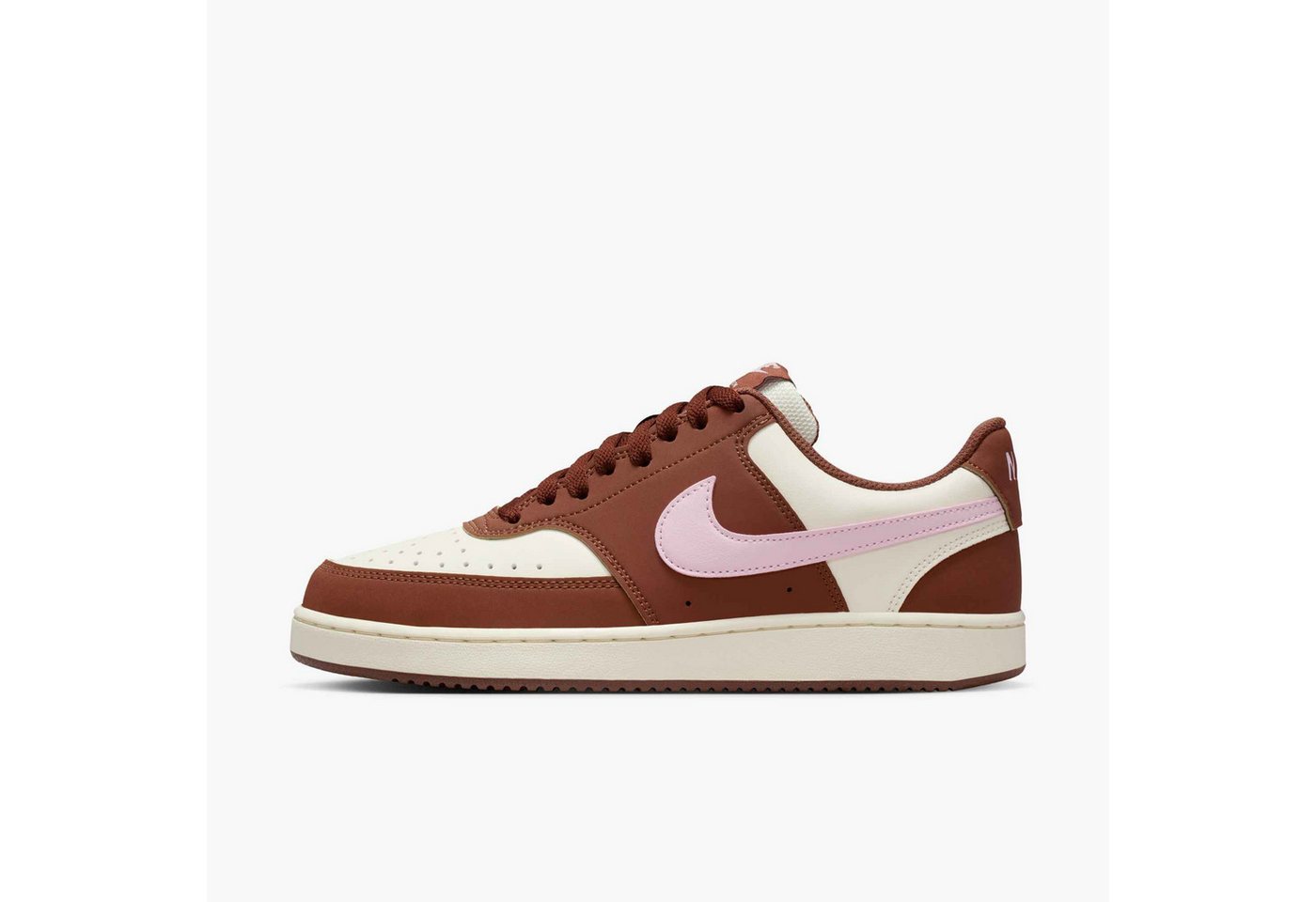 Nike Sportswear W COURT VISION LOW P NBK Sneaker inspiriert vom Design des Nike Air Force (rosa/braun)
