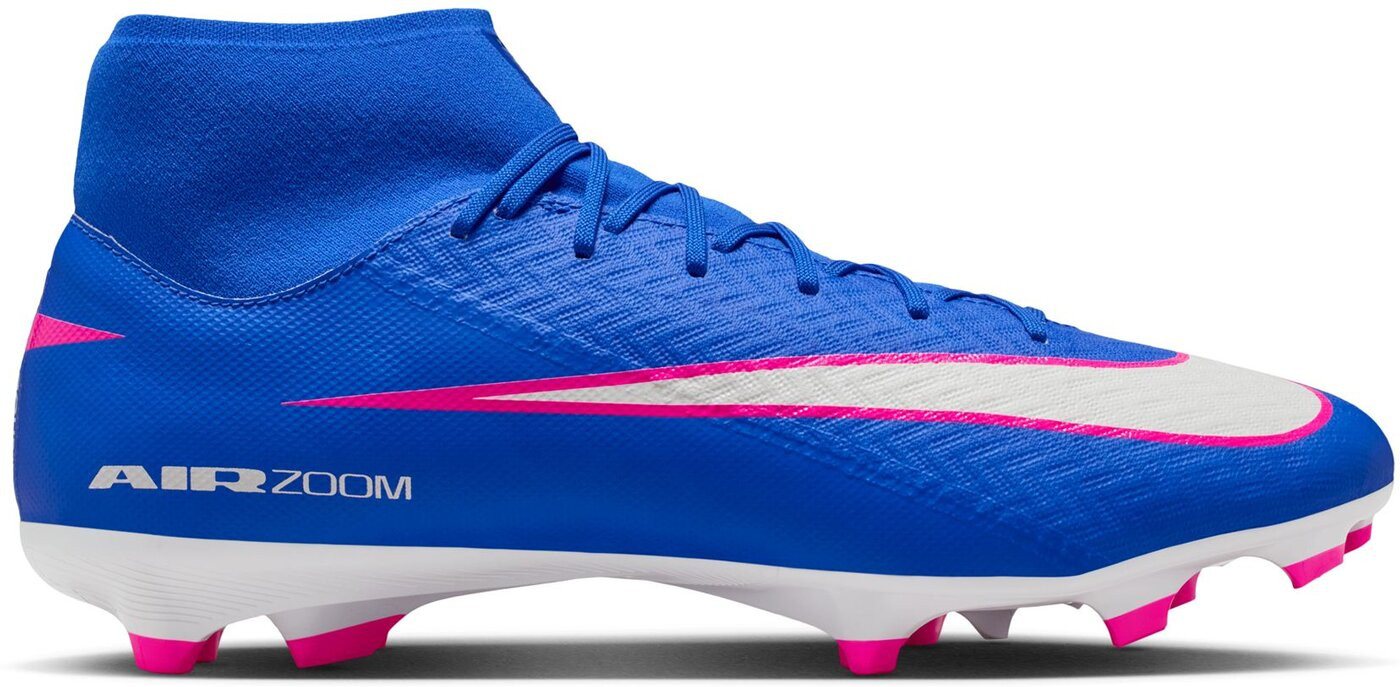Nike ZM SUPERFLY 10 ACAD FG/MG RACER BLUE/WHITE Fußballschuh