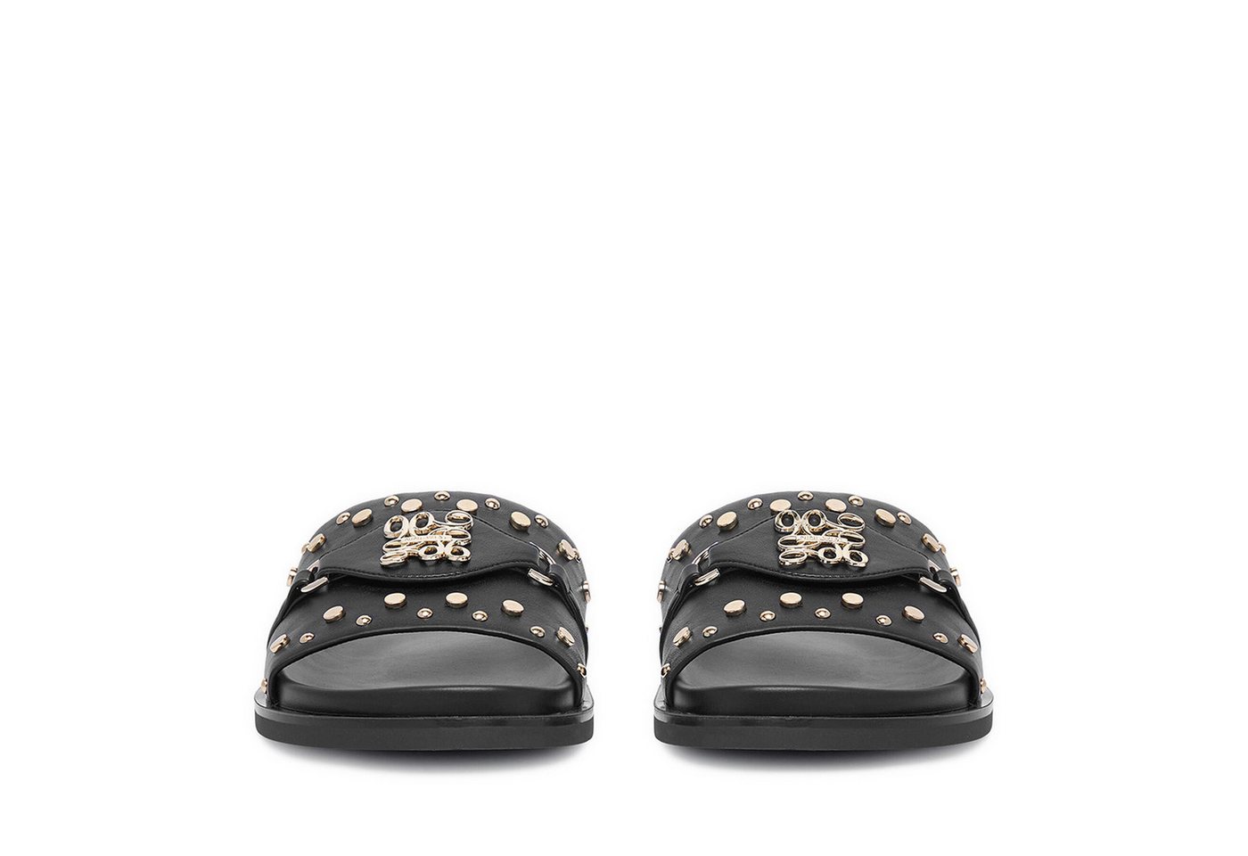 Nine West Damen Flip-Flops Schwarz Badepantolette