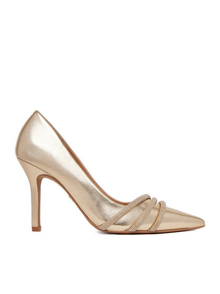 Nine West Damen High Heels Gold CEO - MARIAM-01 High-Heel-Stiefel