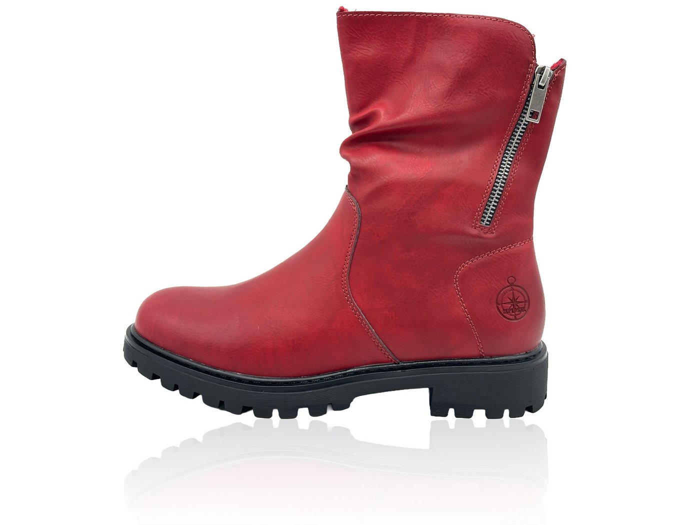 Nowaland amen Winterboots mit seitlichem Reißverschluss Winterboots Warme Innenausstattung und komfortabler Einstieg