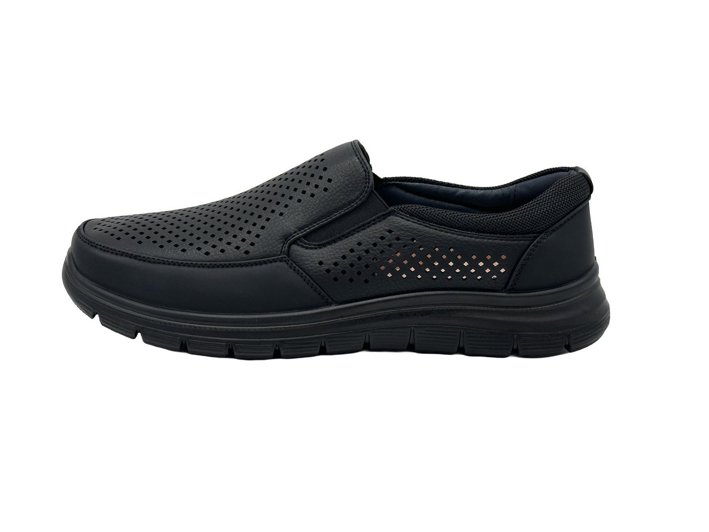 Nowaland Atmungsaktive Herren Slipper Halbschuhe Mokassin Bequeme und leichte Halbschuhe mit Belüftungslöchern