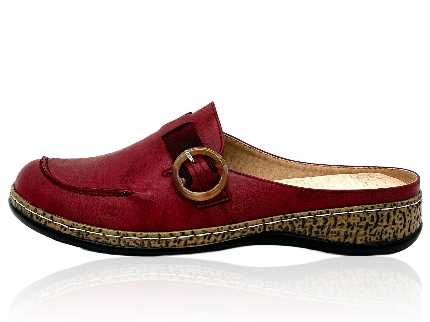 Nowaland Bequeme Damen Pantoletten Clog Bequem, modisch, rutschfest, für drinnen und draußen geeignet