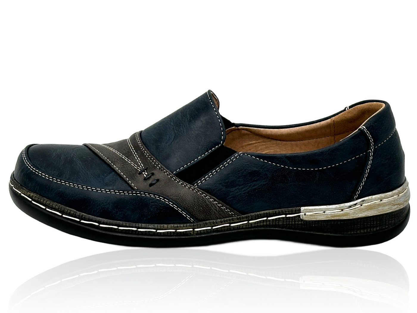 Nowaland Bequeme Damen-Slipper Mokassin Komfortabel, Atmungsaktiv und Alltagstauglich