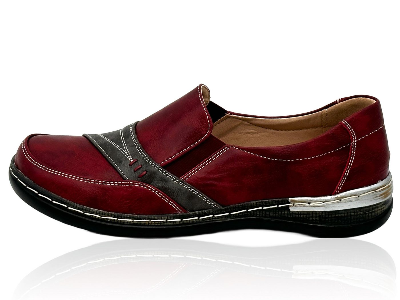 Nowaland Bequeme Damen-Slipper Mokassin Komfortabel, Atmungsaktiv und Alltagstauglich