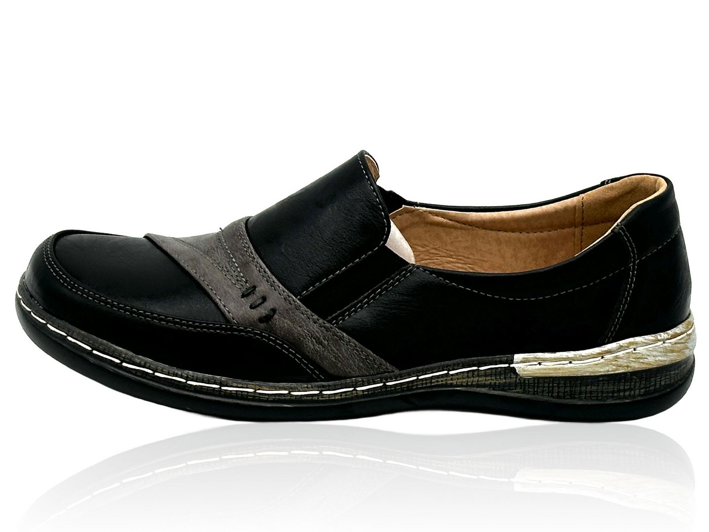 Nowaland Bequeme Damen-Slipper Mokassin Komfortabel, Atmungsaktiv und Alltagstauglich