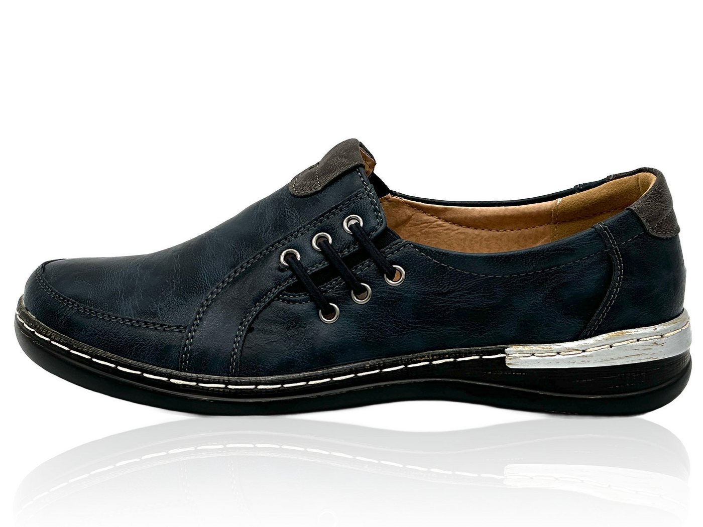 Nowaland Bequeme Damen-Slipper Mokassin Leicht, atmungsaktiv und komfortabel