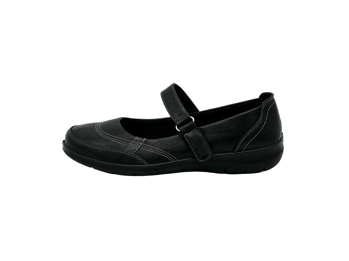 Nowaland Bequeme Mokassins Damen-Mary-Jane-Schuhe Slipper Alltagstauglich, Komfortabel und Vielseitig (schwarz)