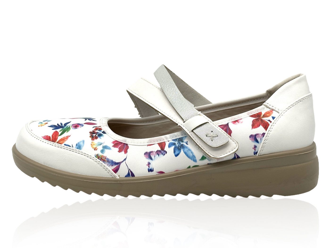 Nowaland Bequeme Mokassins Damen-Mary-Jane-Schuhe Slipper Alltagstauglich, Komfortabel und Vielseitig (weiß)