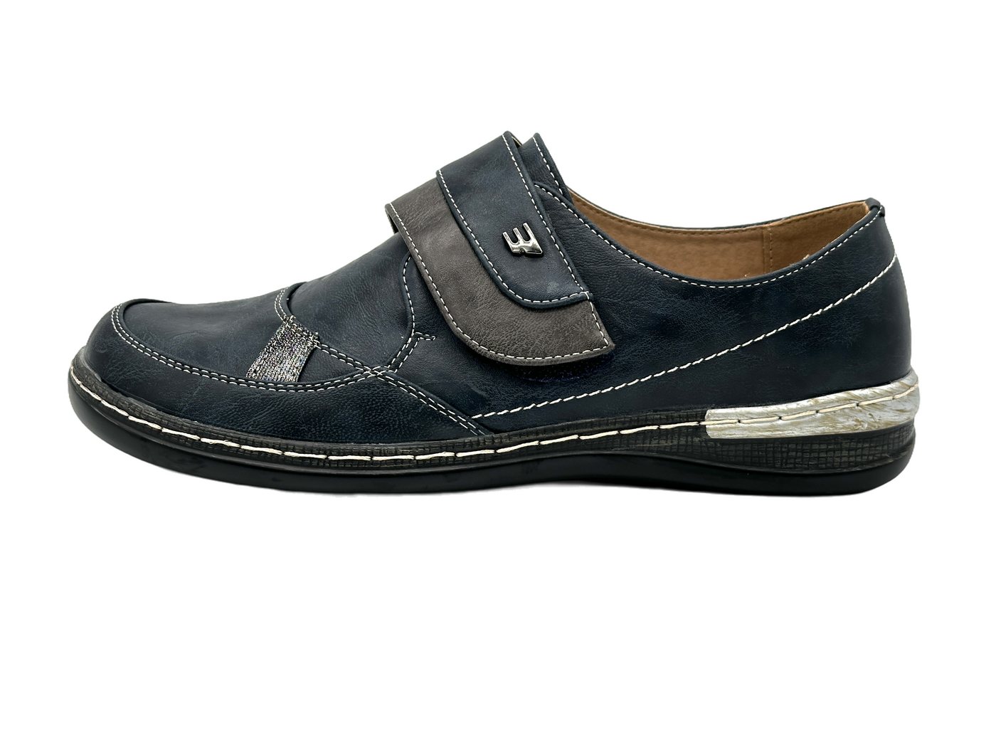 Nowaland Bequemer Damen Freizeitschuh mit Klettverschluss Klettschuh Komfortabel – Einfach zu tragen – Pflegeleicht