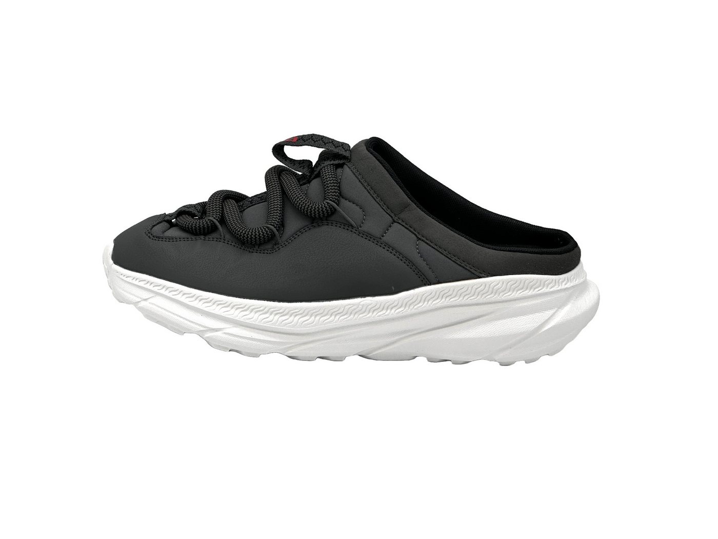 Nowaland Damen Herren Clogs Sabots Clog leicht, bequem (grau/rot)