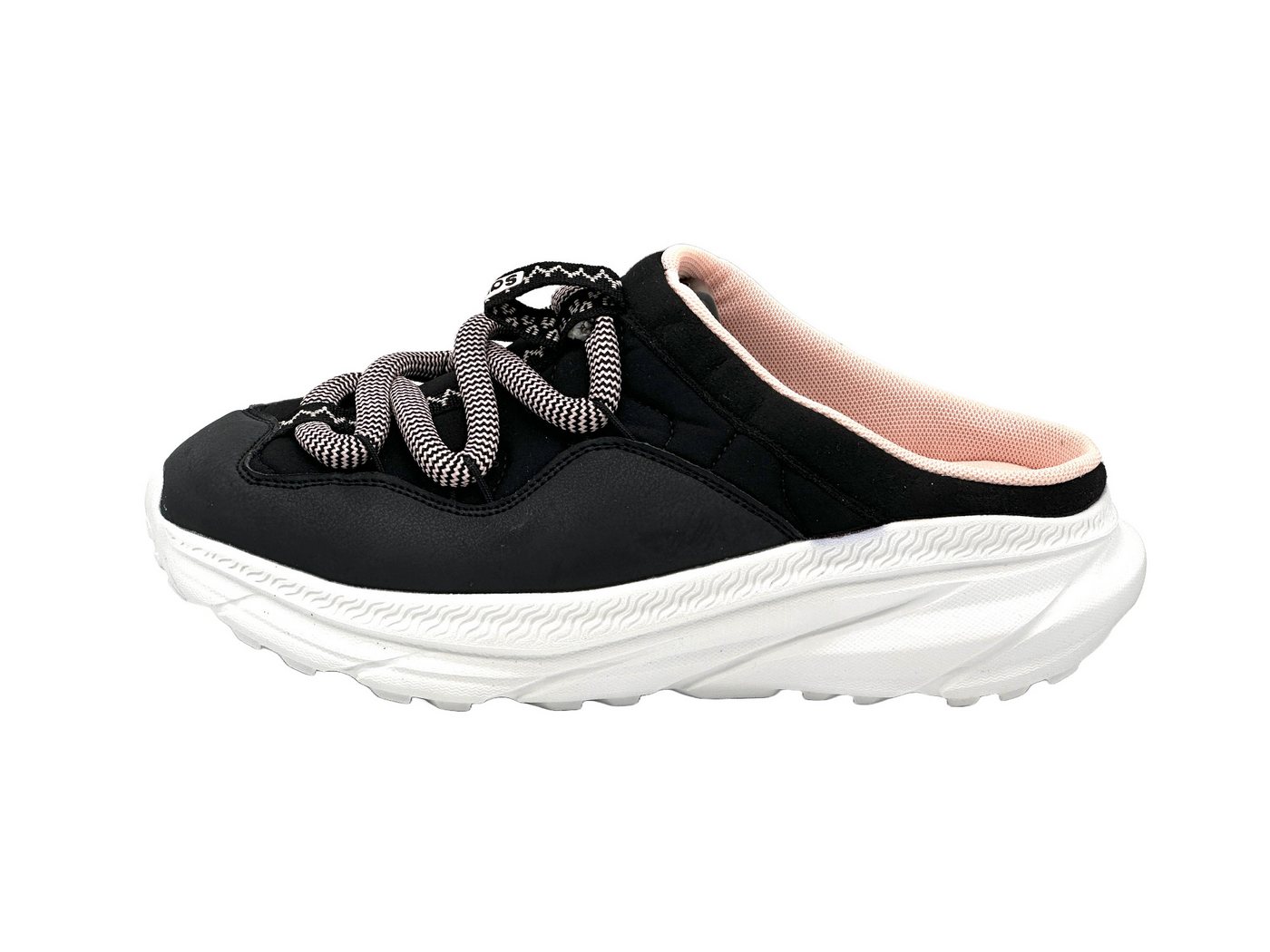 Nowaland Damen Herren Clogs Sabots Clog leicht, bequem (rosa/schwarz)