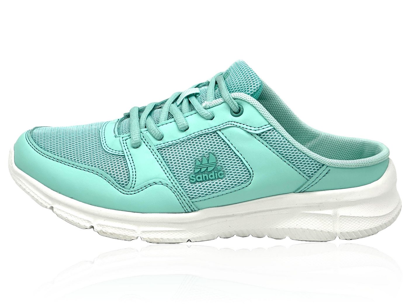 Nowaland Damen Herren Clogs vielseitige Schlupfschuhe Clog leicht, atmungsaktiv (grün)