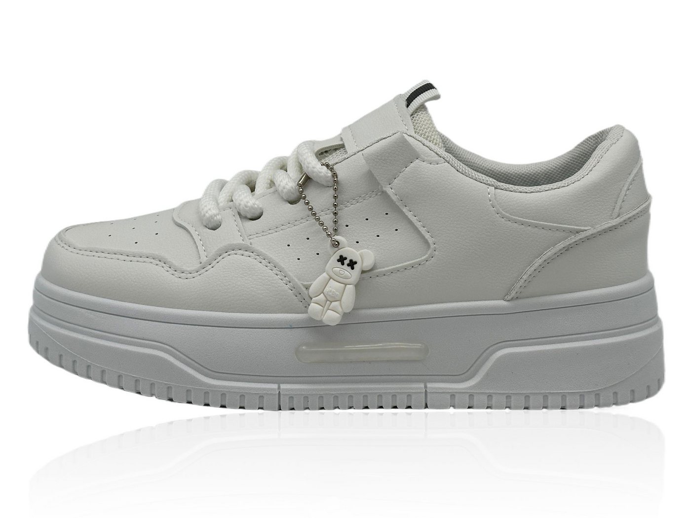 Nowaland Damen modischer Sneaker mit trendiger Plateau-Sohle Sneaker Trendiges Design mit erhöhter Plateau-Sohle