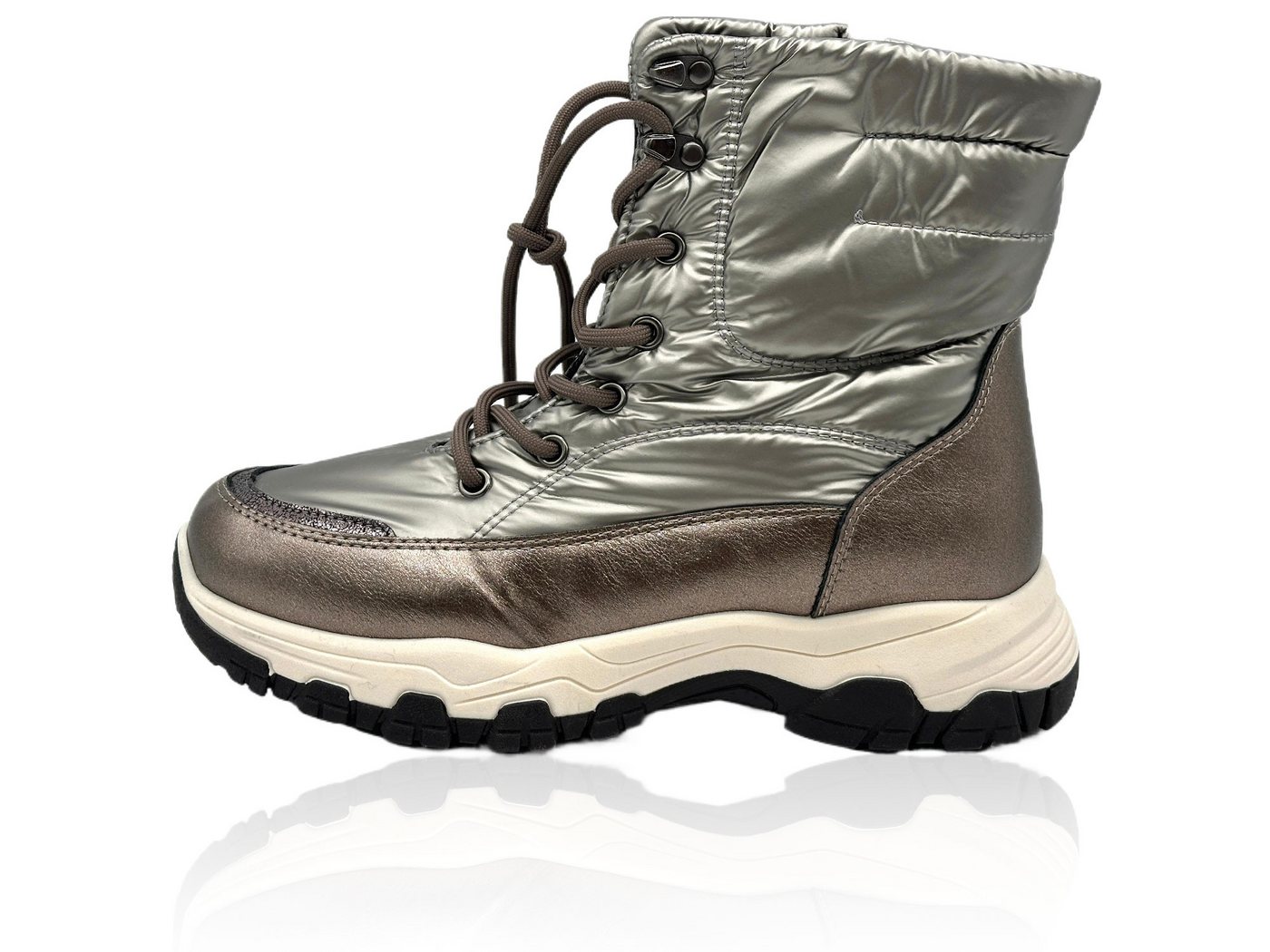 Nowaland Damen Schneestiefel mit warmem Futter Winterstiefelette Leicht, warm und bequem für kalte Wintertage