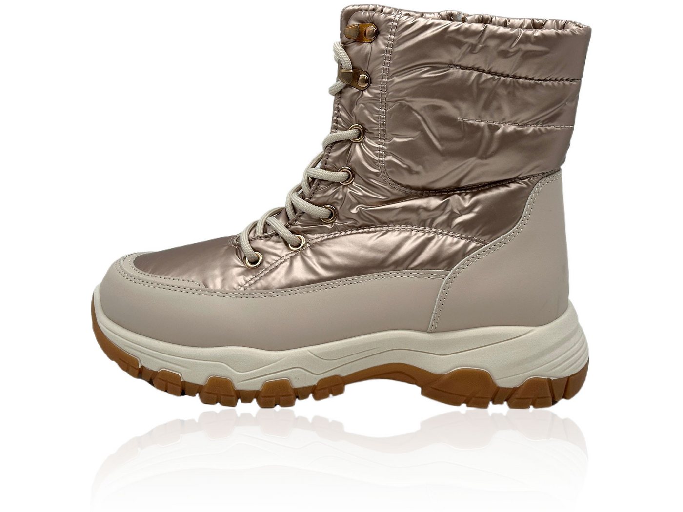 Nowaland Damen Schneestiefel mit warmem Futter Winterstiefelette Leicht, warm und bequem für kalte Wintertage