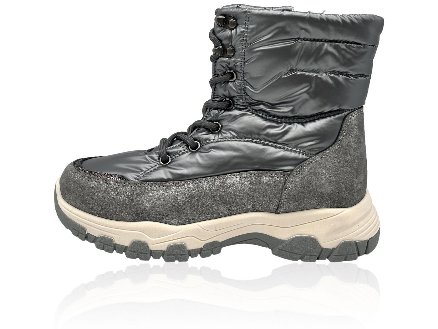 Nowaland Damen Schneestiefel mit warmem Futter Winterstiefelette Leicht, warm und bequem für kalte Wintertage