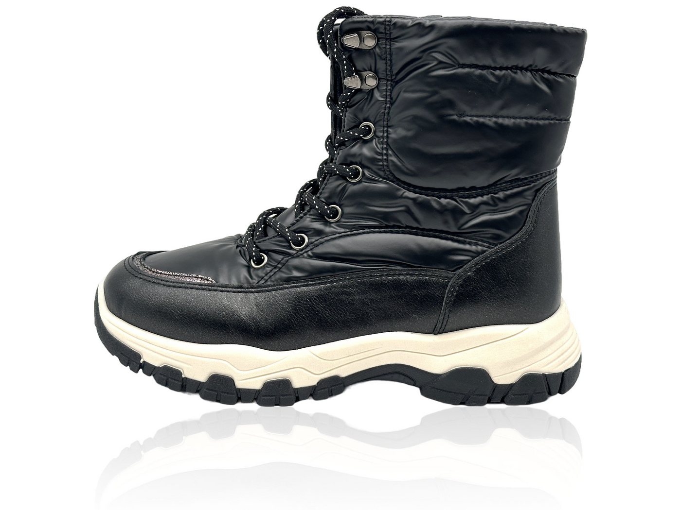 Nowaland Damen Schneestiefel mit warmem Futter Winterstiefelette Leicht, warm und bequem für kalte Wintertage