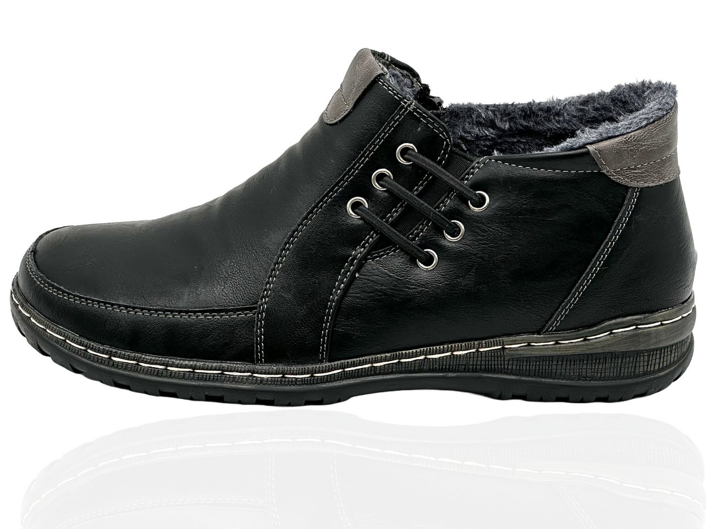 Nowaland Damen Winter-Stiefelette warm gefüttert Stiefelette Warmfutter • rutschhemmend • leicht & bequem