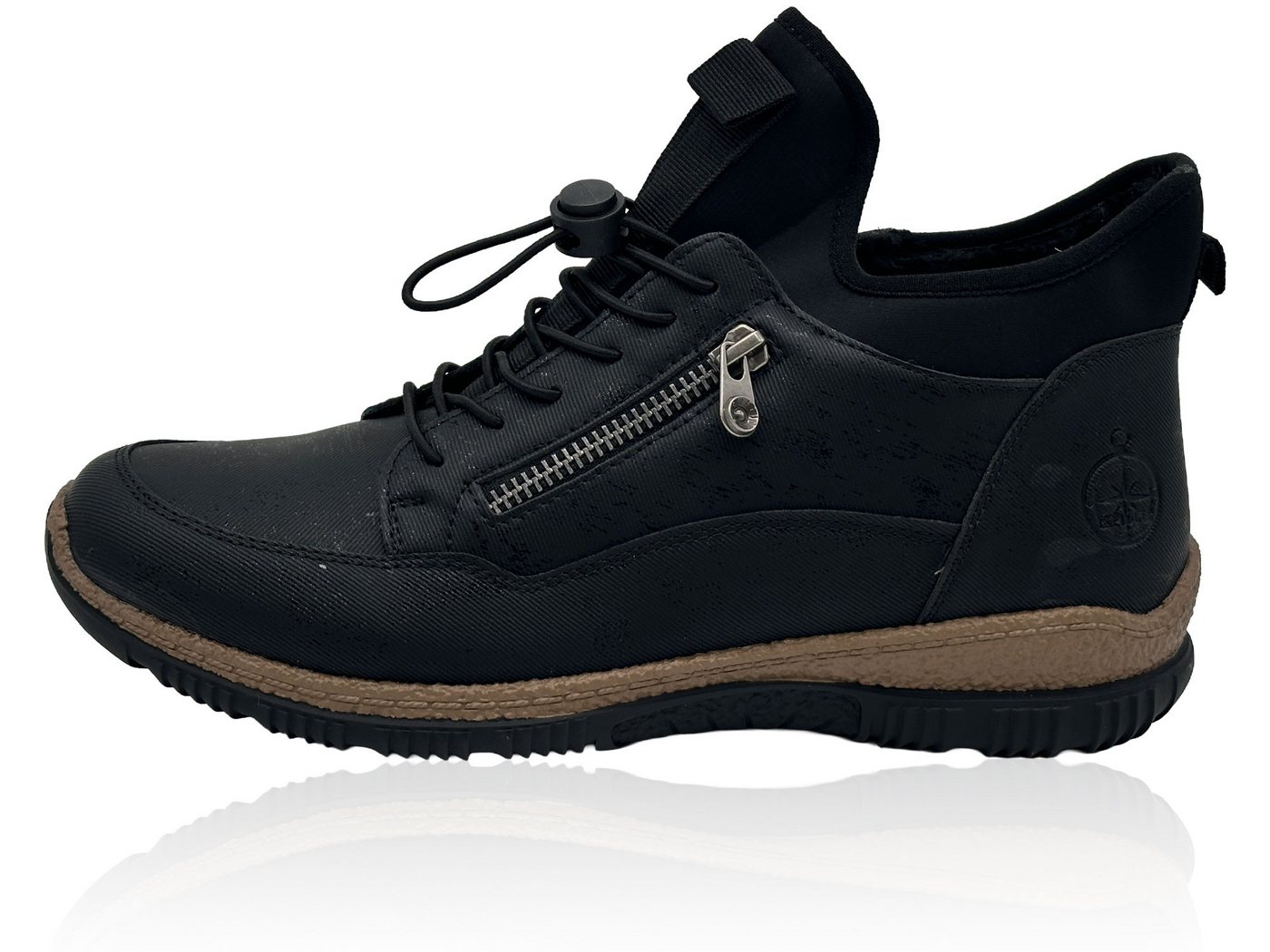 Nowaland Damen Winterstiefeletten mit Warmfutter und Profilsohle Winterstiefelette Modische Stiefeletten im sportlichen Look mit warmem Kunstfellfutter