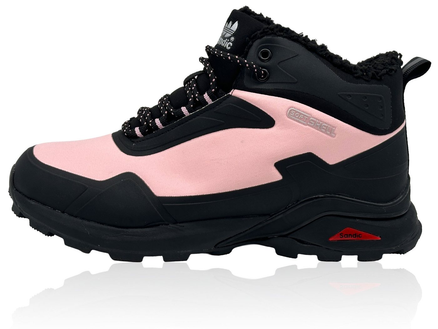 Nowaland gefütterte Trekkingschuhe Outdoorschuhe Wanderstiefel Isolierende Innenfütterung, Softshell-Obermaterial