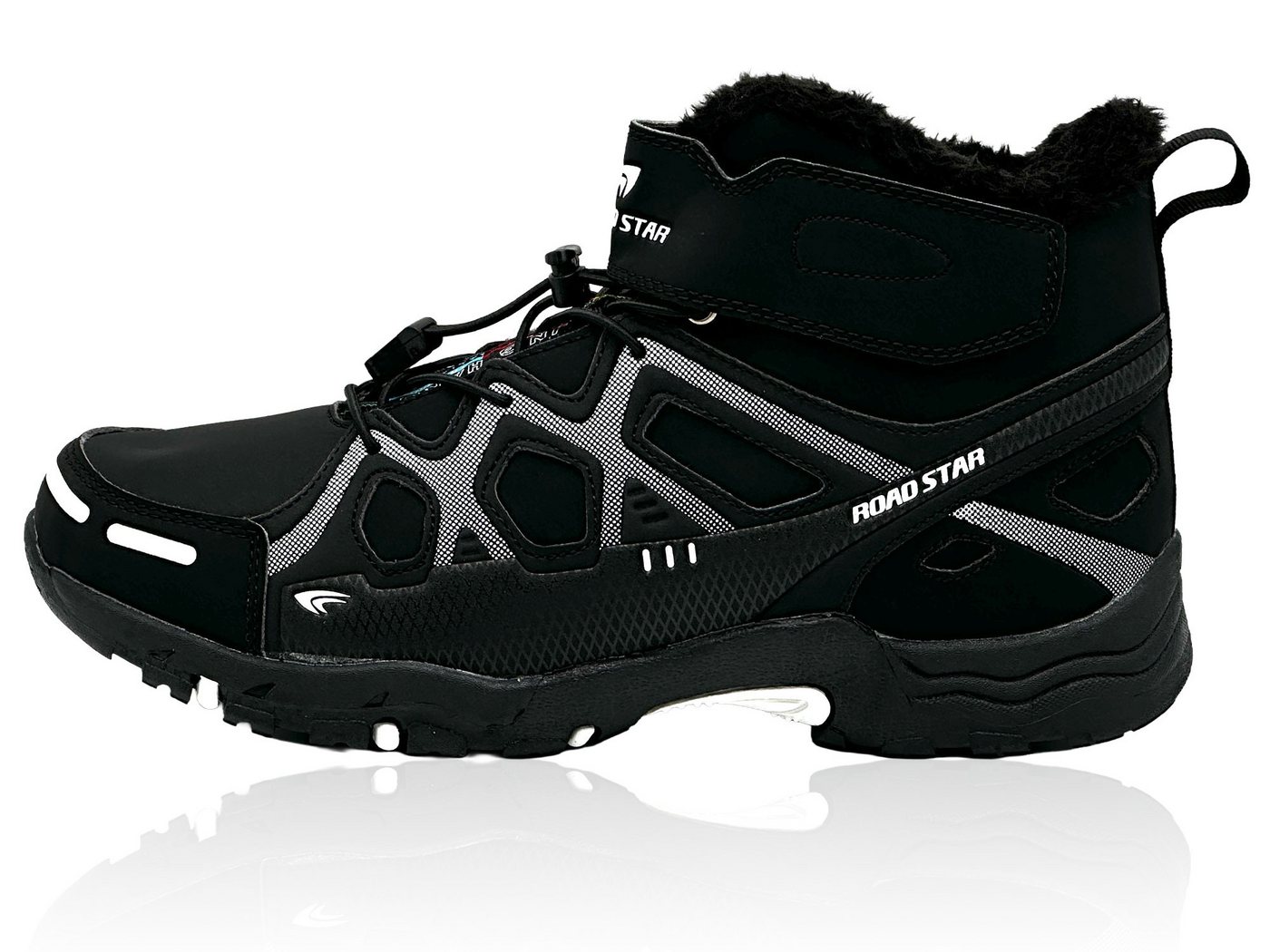 Nowaland Gefütterter Trekkingstiefel Outdoor Schuhe Wanderstiefel Wasserabweisend, atmungsaktiv