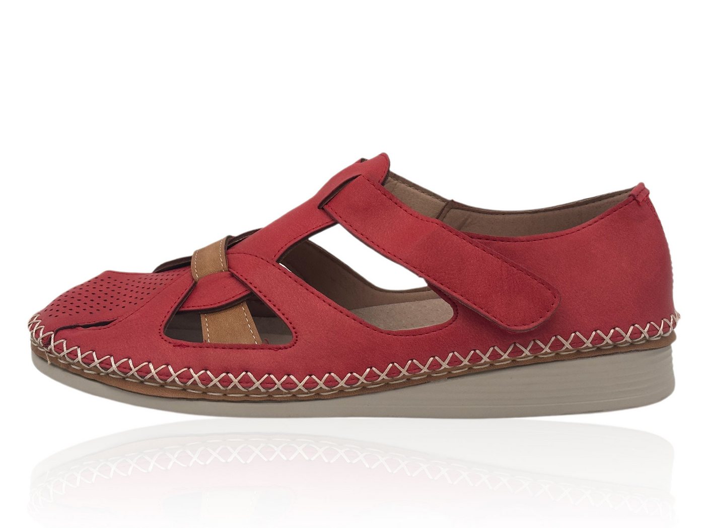 Nowaland Halboffene Damen Sandalen mit stabiler Passform und Komfortsohle Sandale Atmungsaktiv, stabiler Halt, weich und flexibel