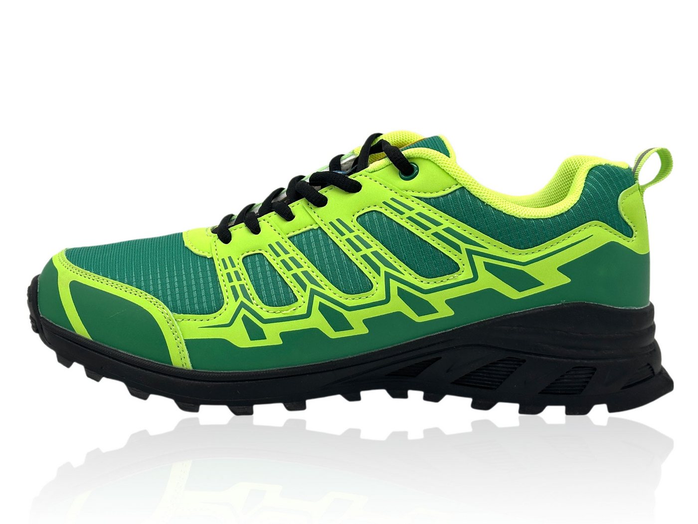 Nowaland Leichte Outdoorschuhe mit profilierter Laufsohle atmungsaktive Wanderschuh Rutschfeste Outdoor-Laufsohle, flexible Konstruktion, geringes Gewicht (grün)