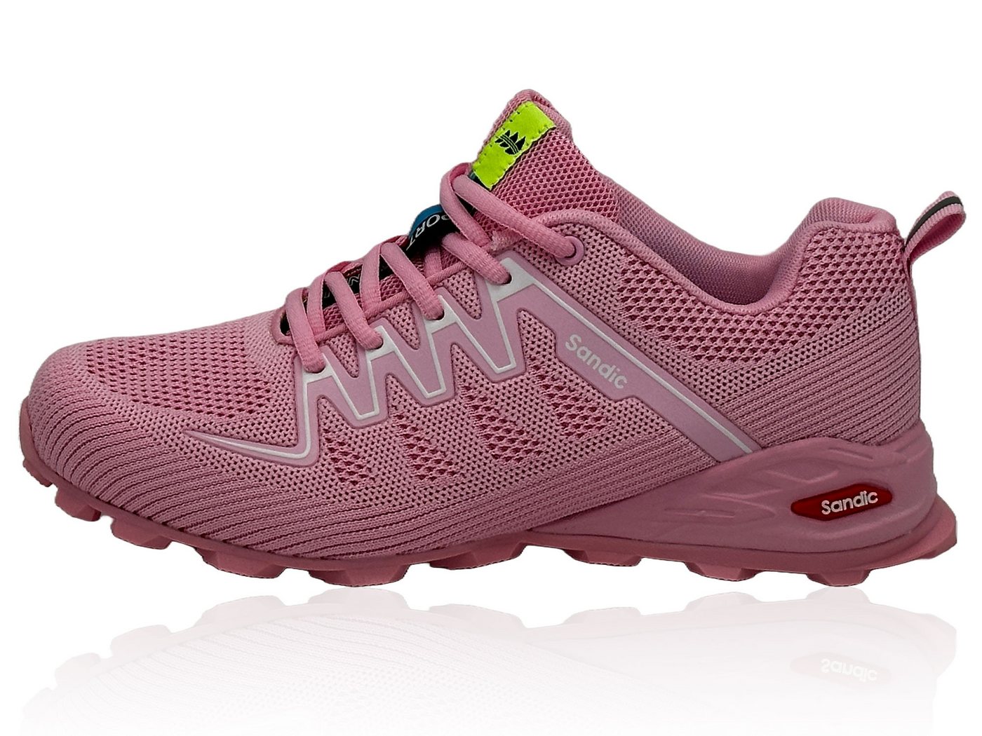 Nowaland Leichte und Bequeme Laufschuhe Sportschuhe Sneaker leicht, Komfortabel, Atmungsaktiv (rosa/weiß)