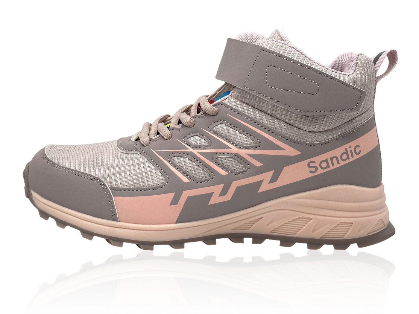 Nowaland Outdoor Trekkingschuhe leicht und robust mit rutschfester Profilsohle Outdoorschuh robust, leicht und rutschfest für Outdoor Aktivitäten (lila/rosa)