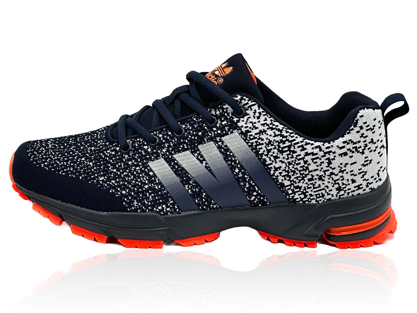 Nowaland Sportschuhe Laufschuhe Sneaker Walkingschuh Leicht, Atmungsaktiv und Rutschfest für Fitness und Alltag (blau/grau)